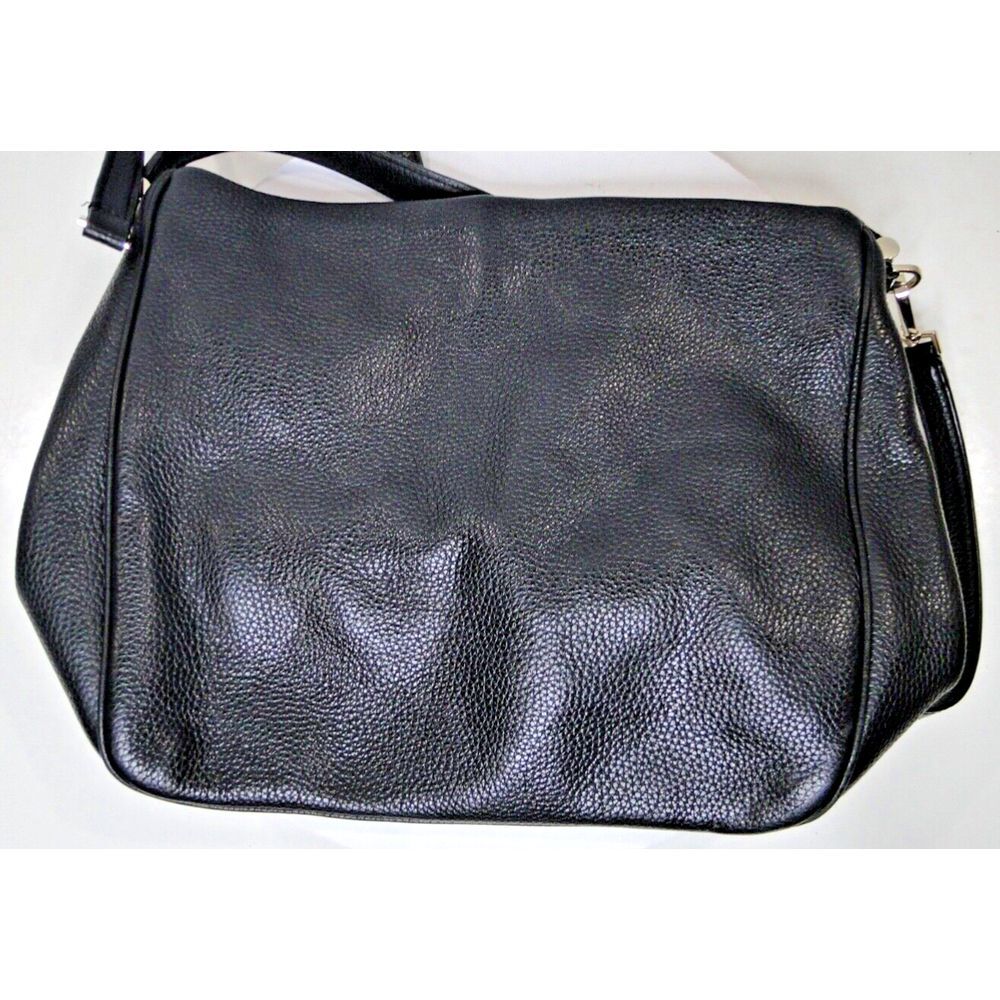 Kate Spade New York Purse Black Pebbled‎ Leather Tote Purse RN 0102760 CA 57710